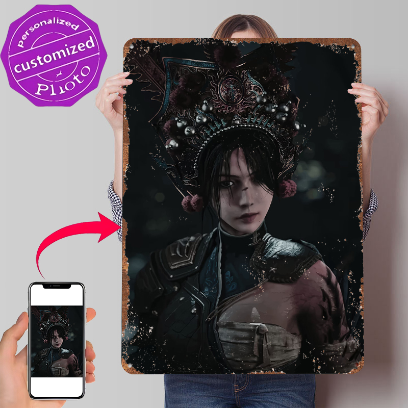 Women Accessories Poster - Warrior Woman With Ornate Headdress Metal