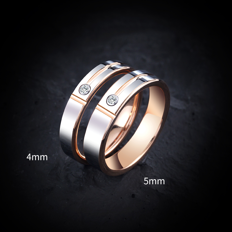 Wrap Ring Gold - Wedding Rings for Men Women Rose