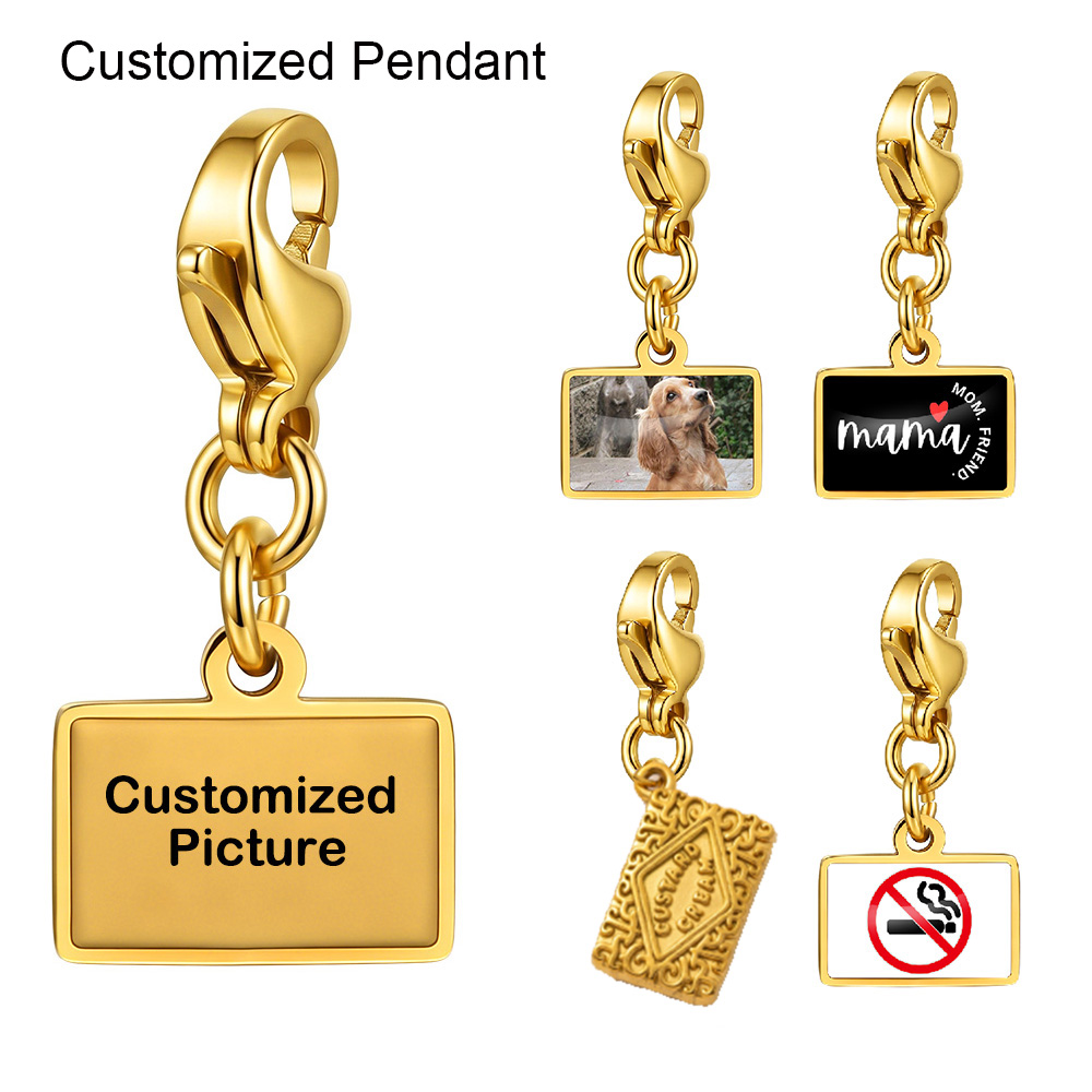 Women Accessories Logo - Fashion Square Customized Pendant Charm Image