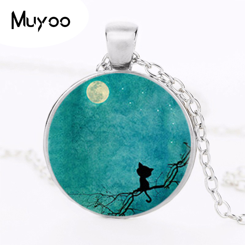 Black Cat Logo Pendant Necklac - Women Jewelry Accessories For Black Dress recension och pris