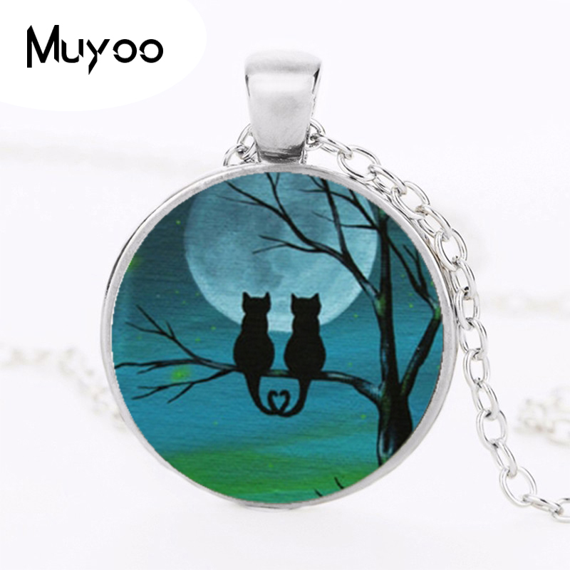 Black Cat Logo Pendant Necklac - Women Jewelry Accessories For Black Dress recension och pris