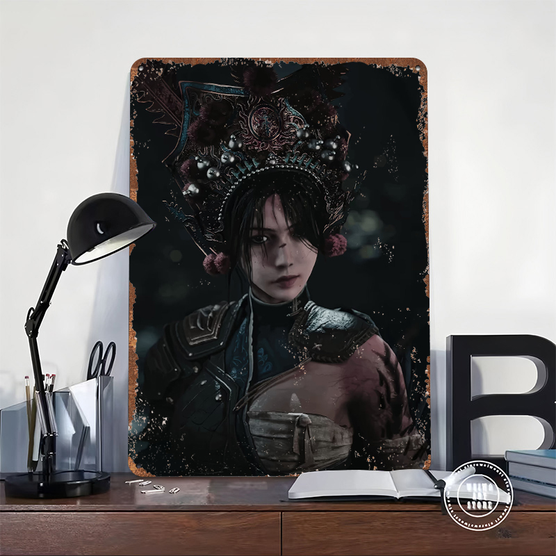 Warrior Woman With Ornate Head - Women Accessories Poster recension och pris