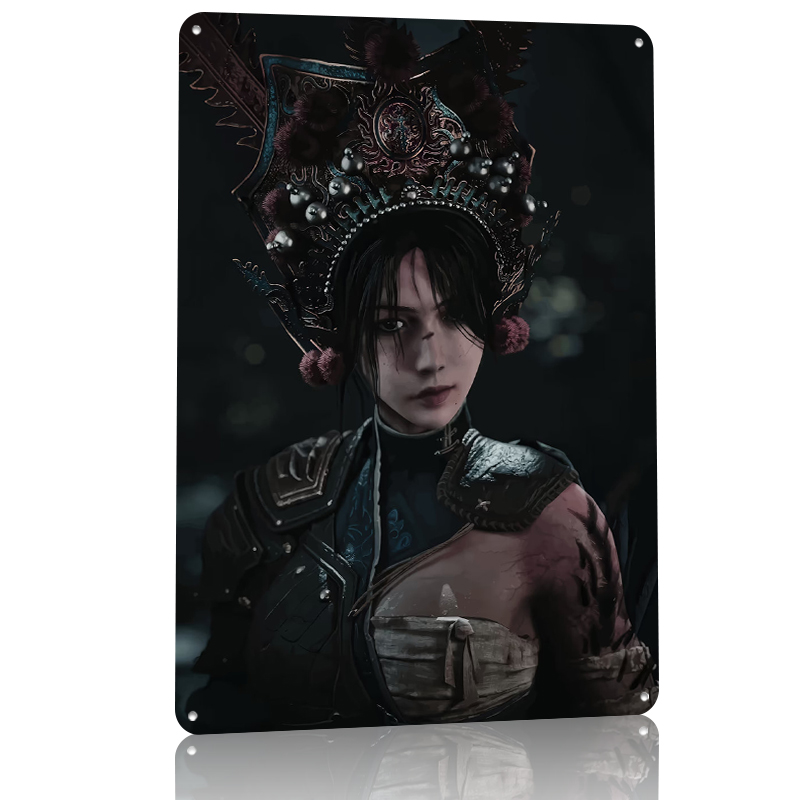 Warrior Woman With Ornate Head - Women Accessories Poster recension och pris