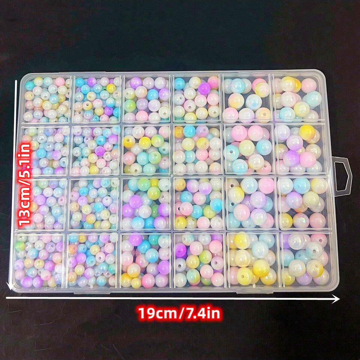 800pcs/24 grid set box 6mm/8mm - Women Accessories Bracelet recension och pris