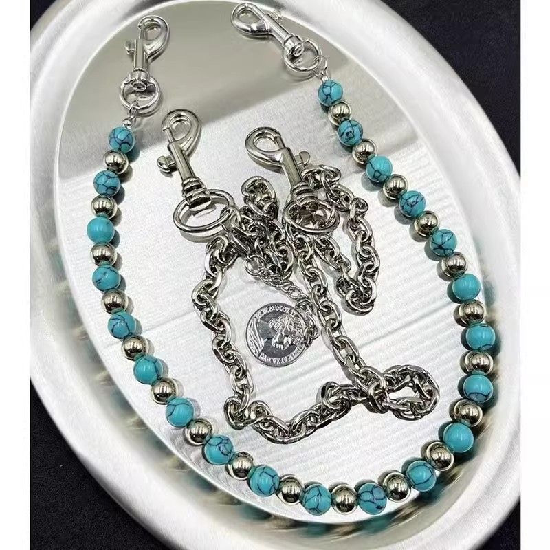 Metal Punk Rock Layered Beads  - Women'S Jeans Accessories Chain recension och pris
