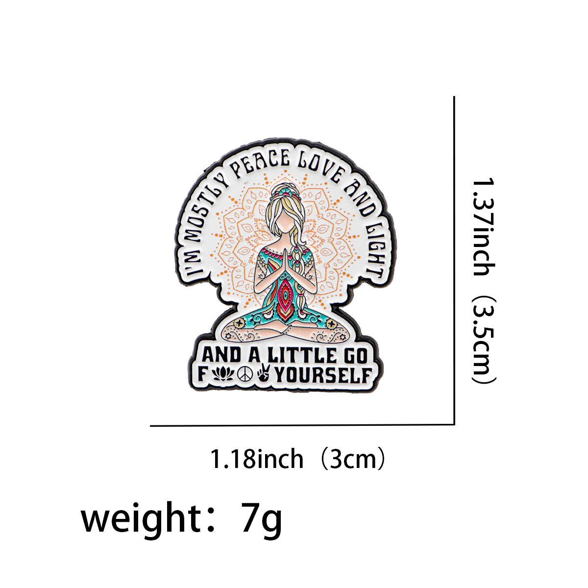 Funny Yoga Enamel Pins Humorou - Women Accessories Quotes recension och pris