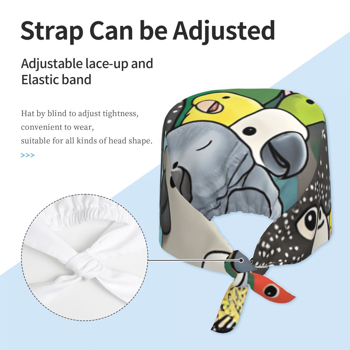 Scrub Caps Parrot Party Poster - Women Accessories Poster recension och pris
