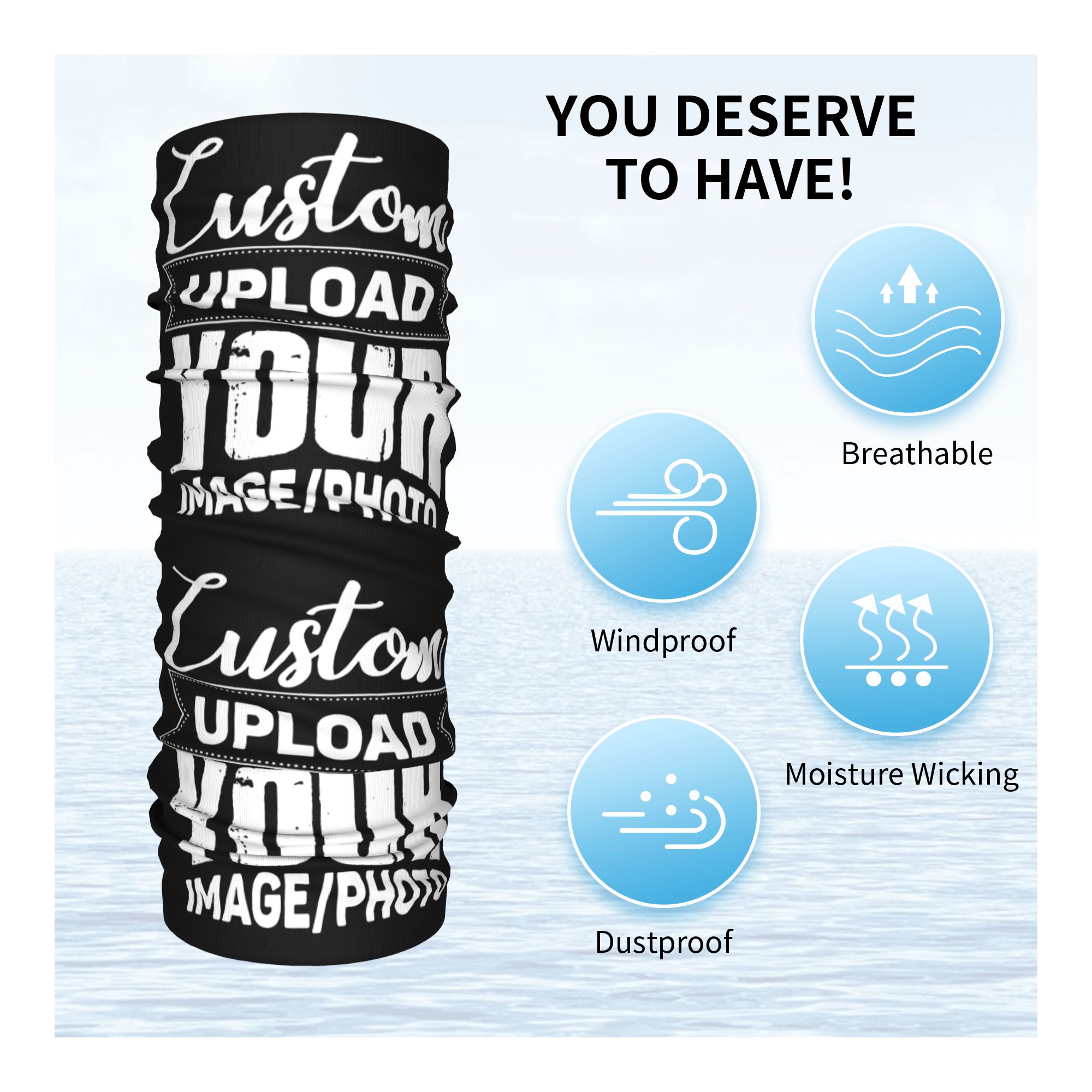 Custom Your Design Here Bandan - Women Accessories Logo recension och pris