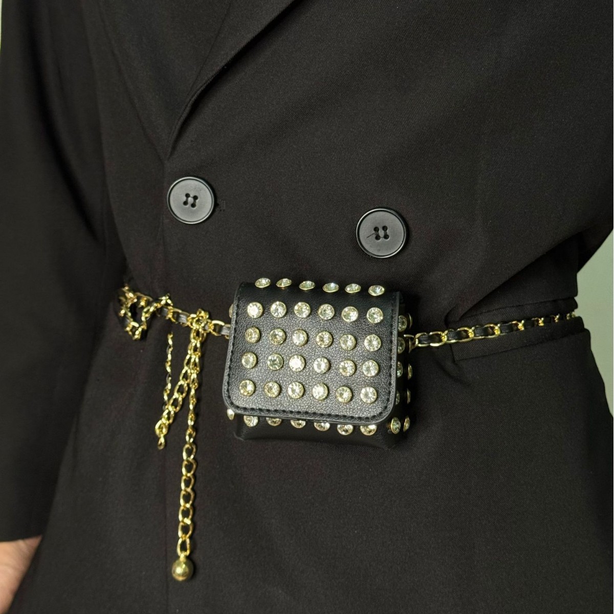 Fashion Rivet Mini Waistpack S - Women'S Jeans Accessories Chain recension och pris
