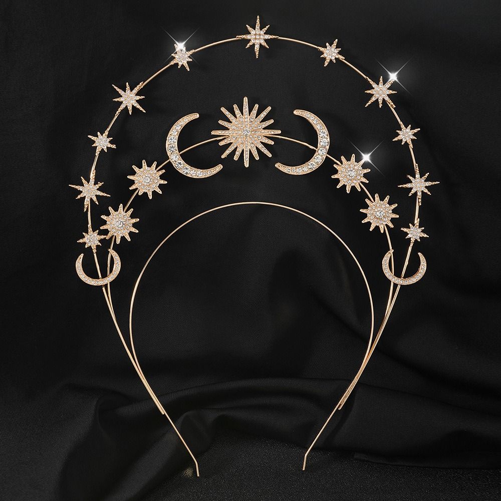 Gold Silver Crystal Star Hairb - Wrap Ring Gold recension och pris