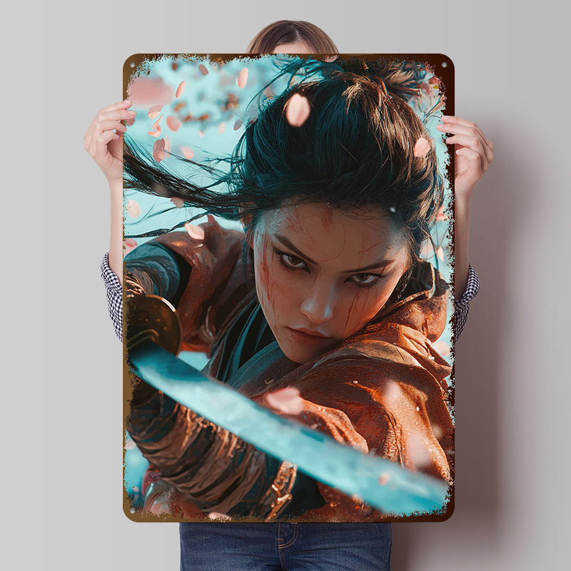 Samurai Warrior Woman Poster C - Women Accessories Poster recension och pris