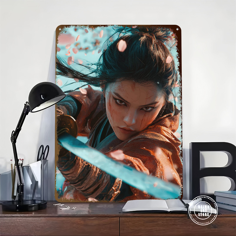 Samurai Warrior Woman Poster C - Women Accessories Poster recension och pris