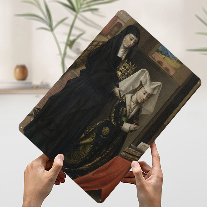 Religious Painting of Two Wome - Women Accessories Poster recension och pris