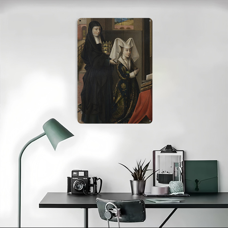 Religious Painting of Two Wome - Women Accessories Poster recension och pris