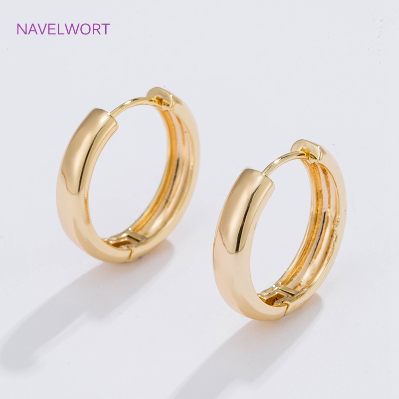 6 Sizes Gold Plated Circle Hoo - Wrap Ring Gold recension och pris