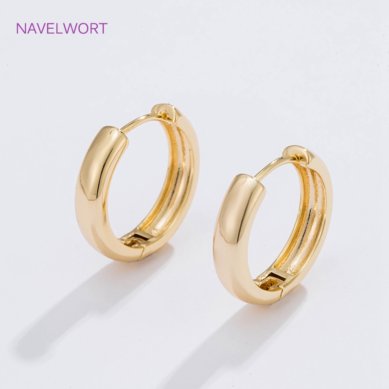 6 Sizes Gold Plated Circle Hoo - Wrap Ring Gold recension och pris