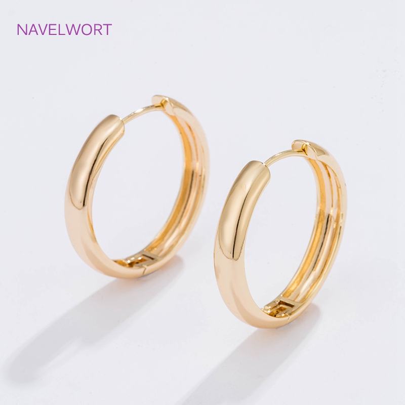 6 Sizes Gold Plated Circle Hoo - Wrap Ring Gold recension och pris