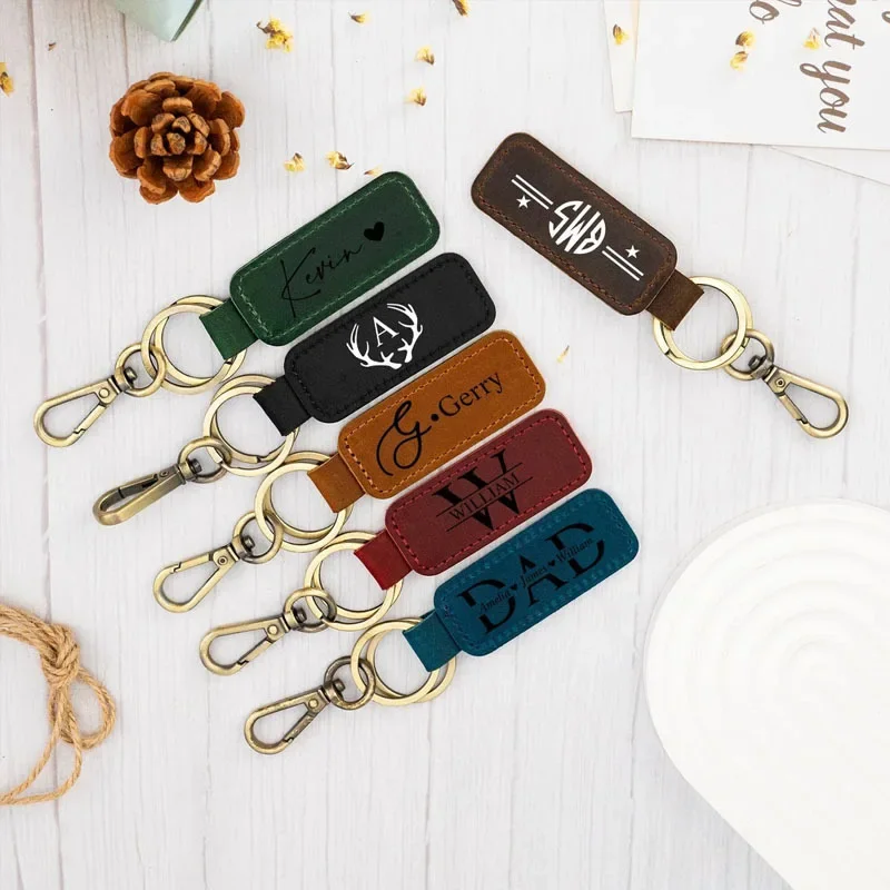 Laser Custom Logo Leather Keyc - Women Accessories Logo recension och pris