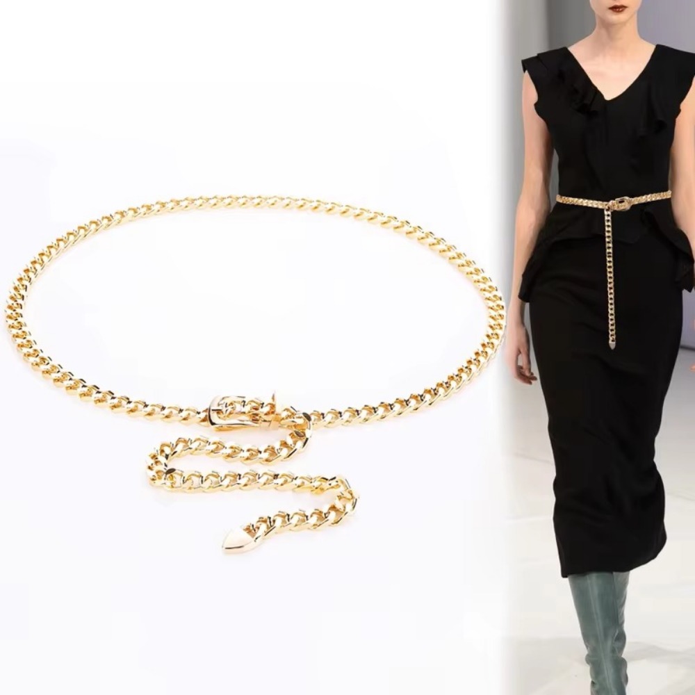 Simple Metal Chain Belts Long  - Women'S Jeans Accessories Chain recension och pris