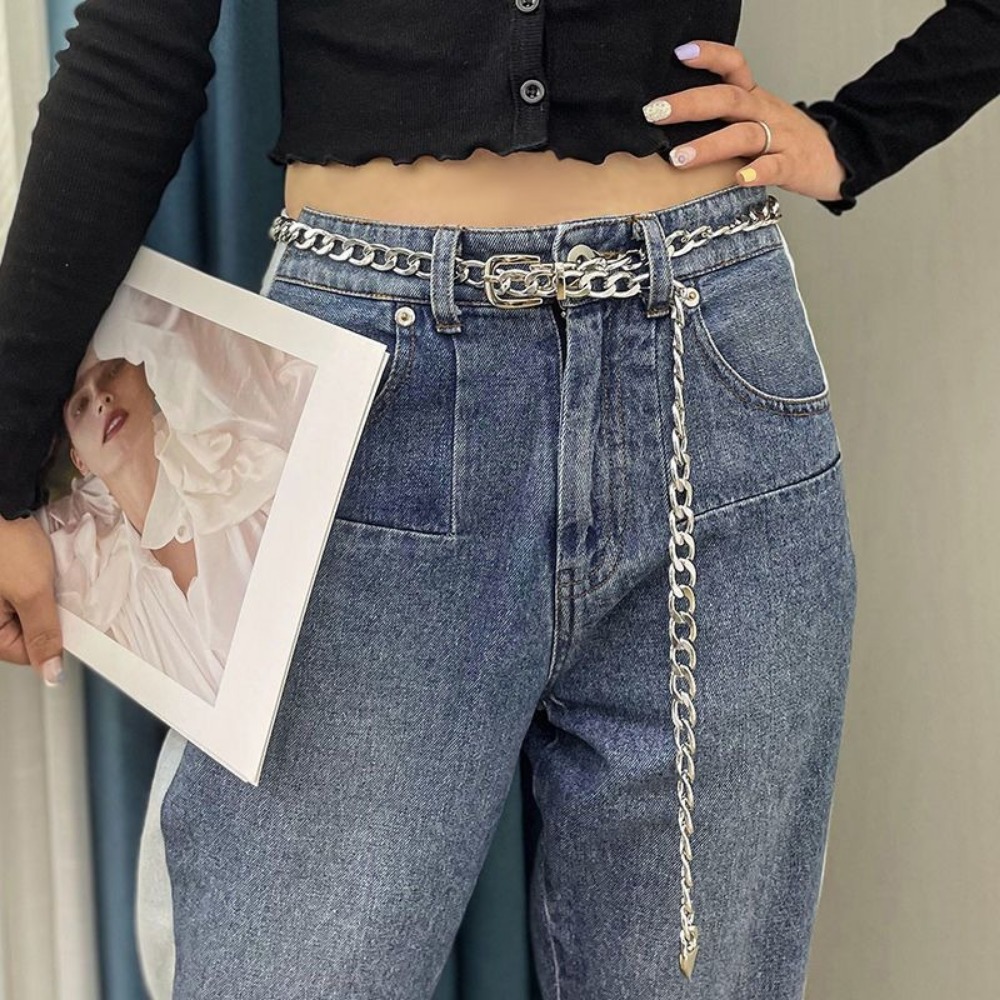 Simple Metal Chain Belts Long  - Women'S Jeans Accessories Chain recension och pris