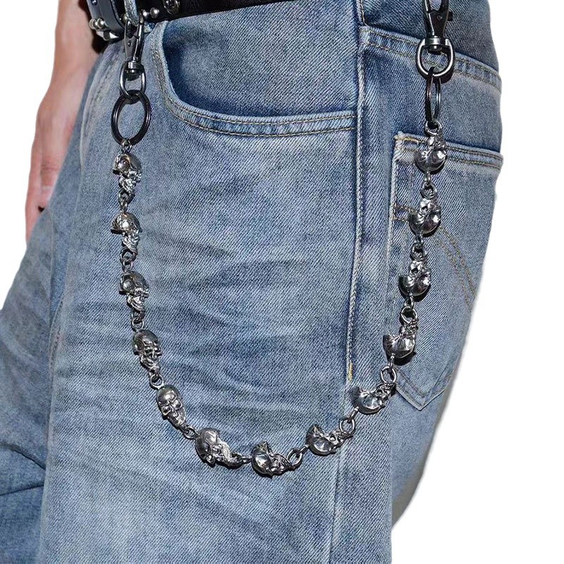 Skull Keychain Wallet Chain, P - Women'S Jeans Accessories Chain recension och pris
