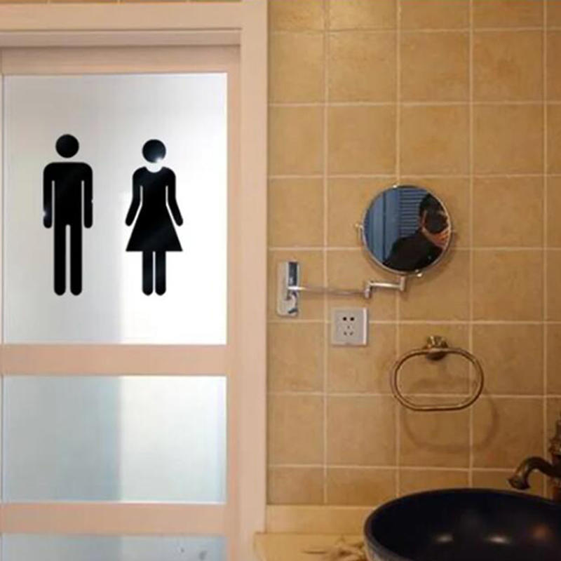 3D DIY Woman Man Toilet Door S - Women Accessories Logo recension och pris
