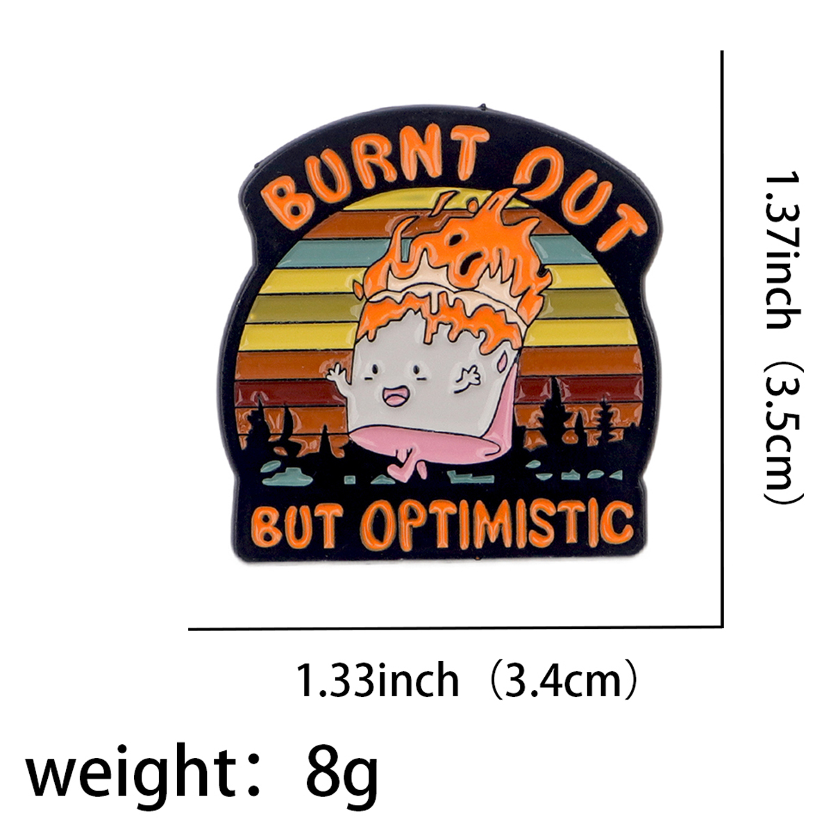 Fire Badges Enamel Pin Brooche - Women Accessories Quotes recension och pris