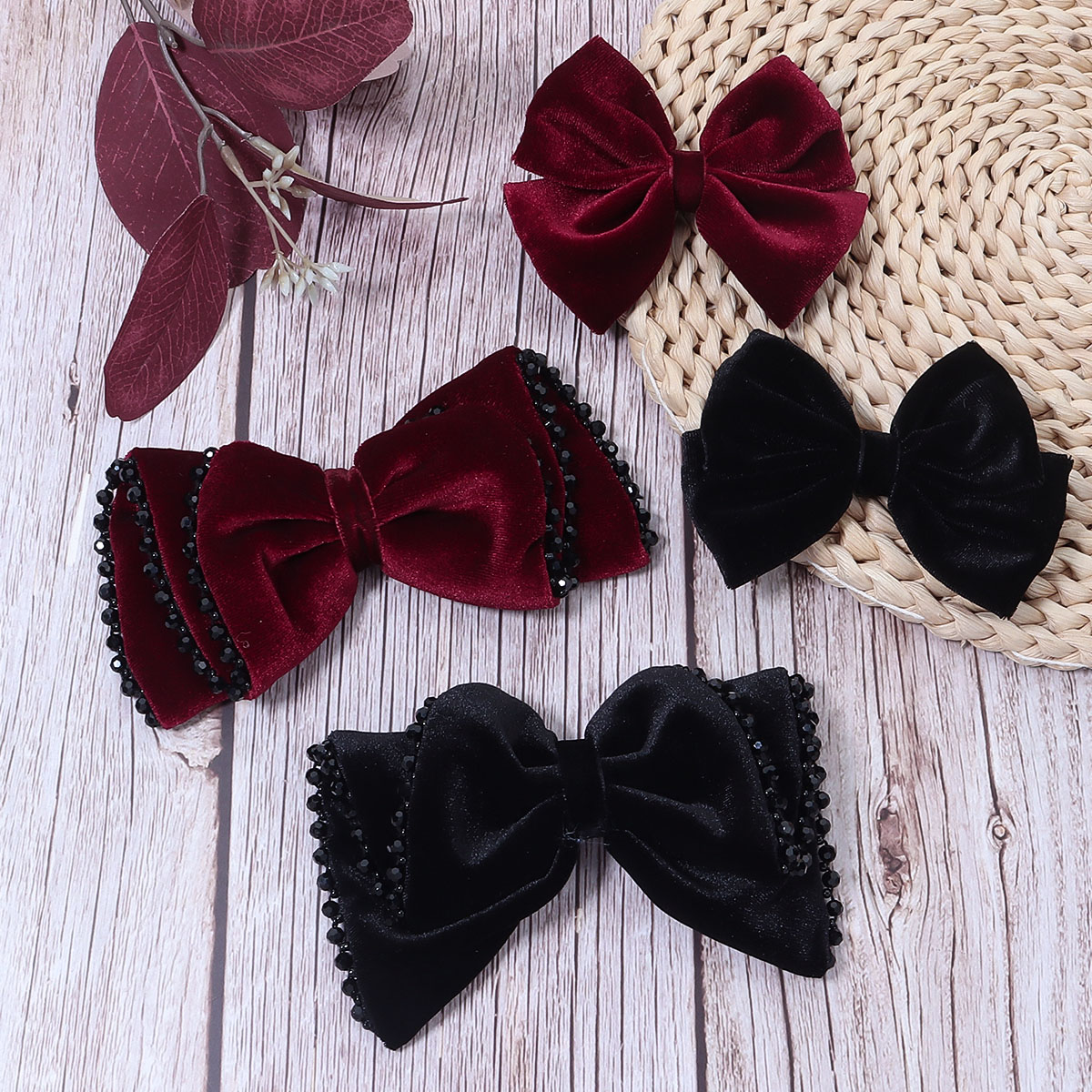 Wine Red Black Classics Style  - Women Jewelry Accessories For Black Dress recension och pris