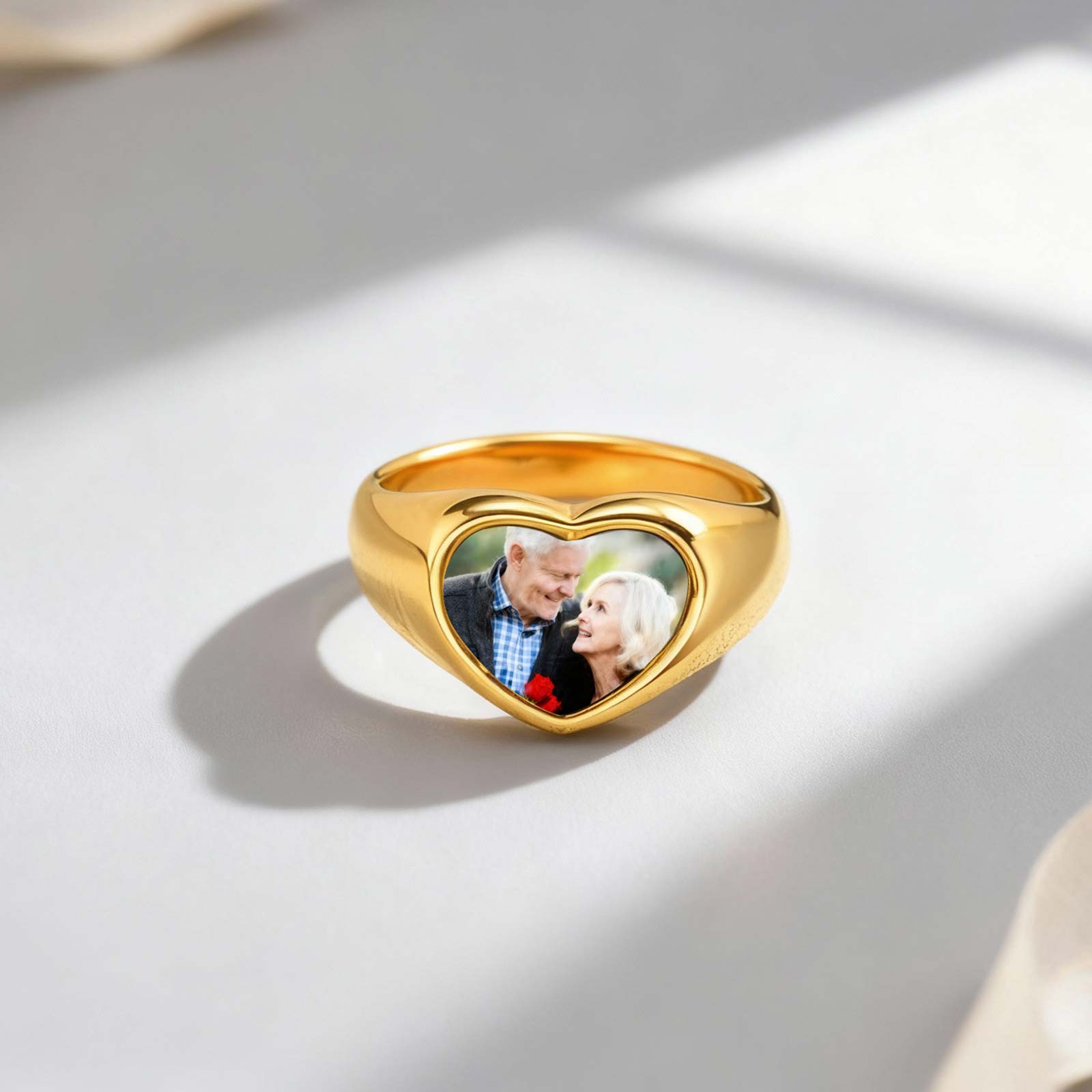 Custom Photo Signet Ring for W - Women Accessories Logo recension och pris