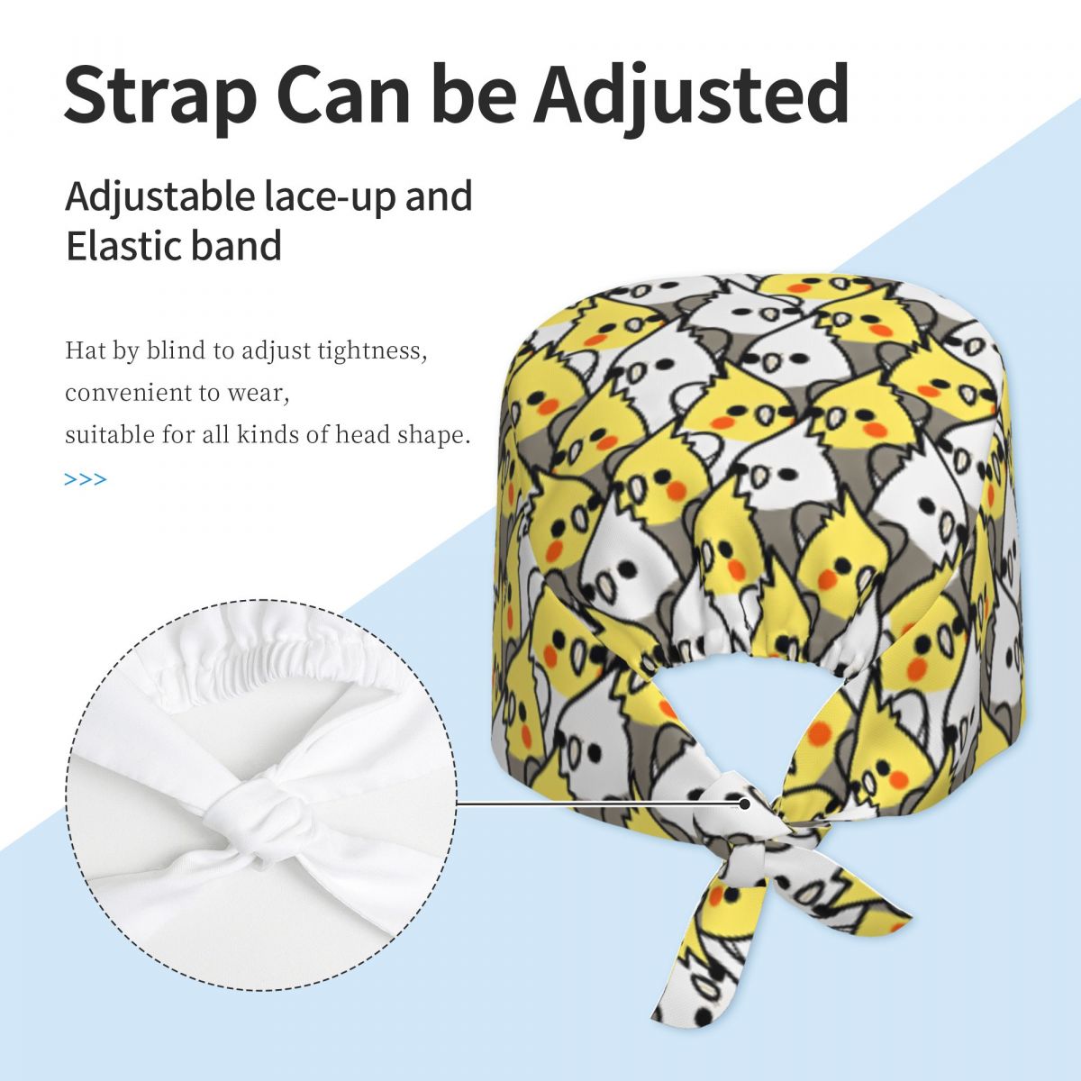 Scrub Caps Too Many Birds Cock - Women Accessories Poster recension och pris