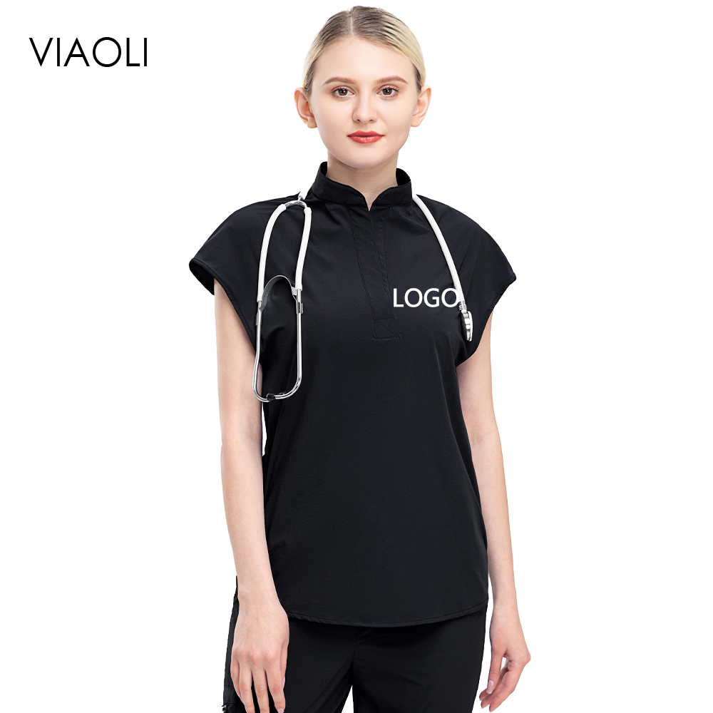 Women Slim Fit Scrubs Top Cust - Women Accessories Logo recension och pris