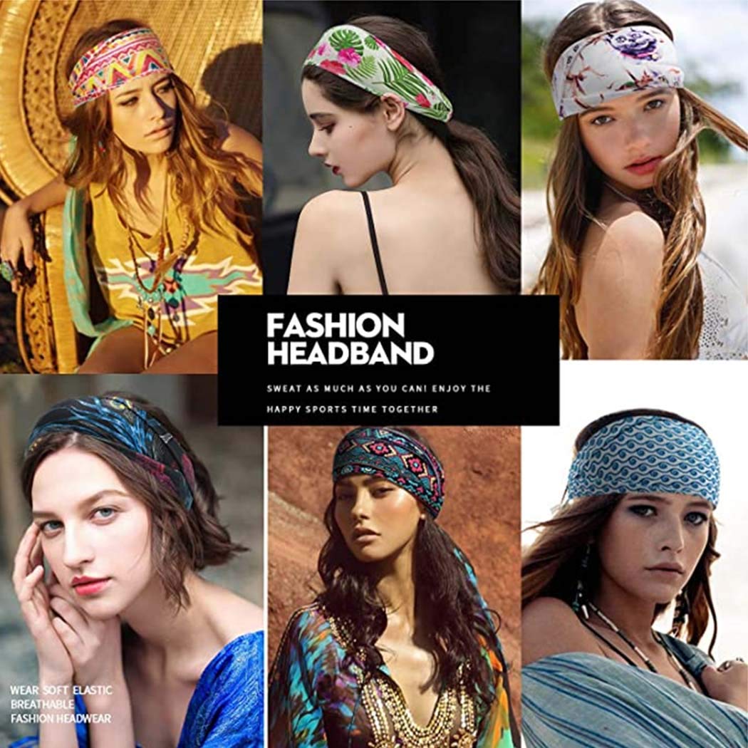 Wide Boho Headbands for Women  - Women'S Yoga Accessories recension och pris
