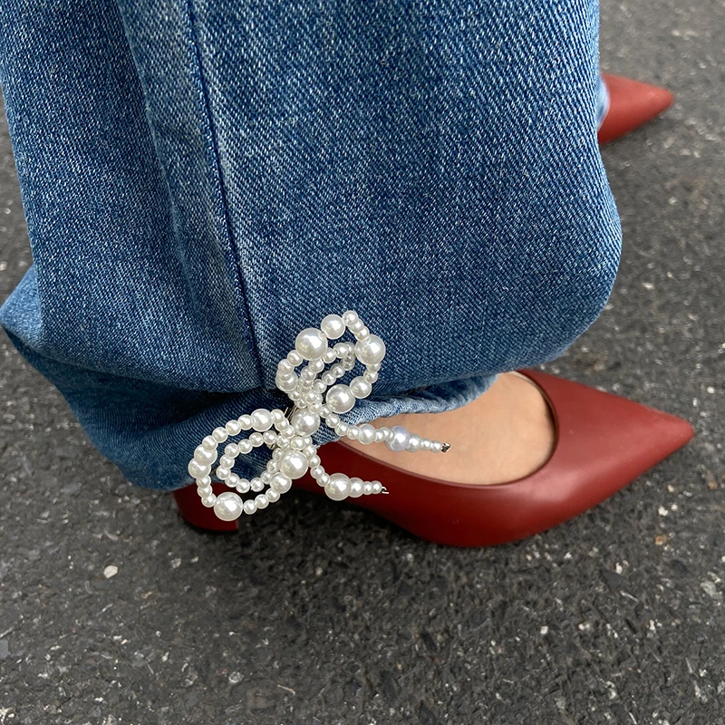 New Fashion Imitation Pearl Bo - Women'S Jeans Accessories Chain recension och pris