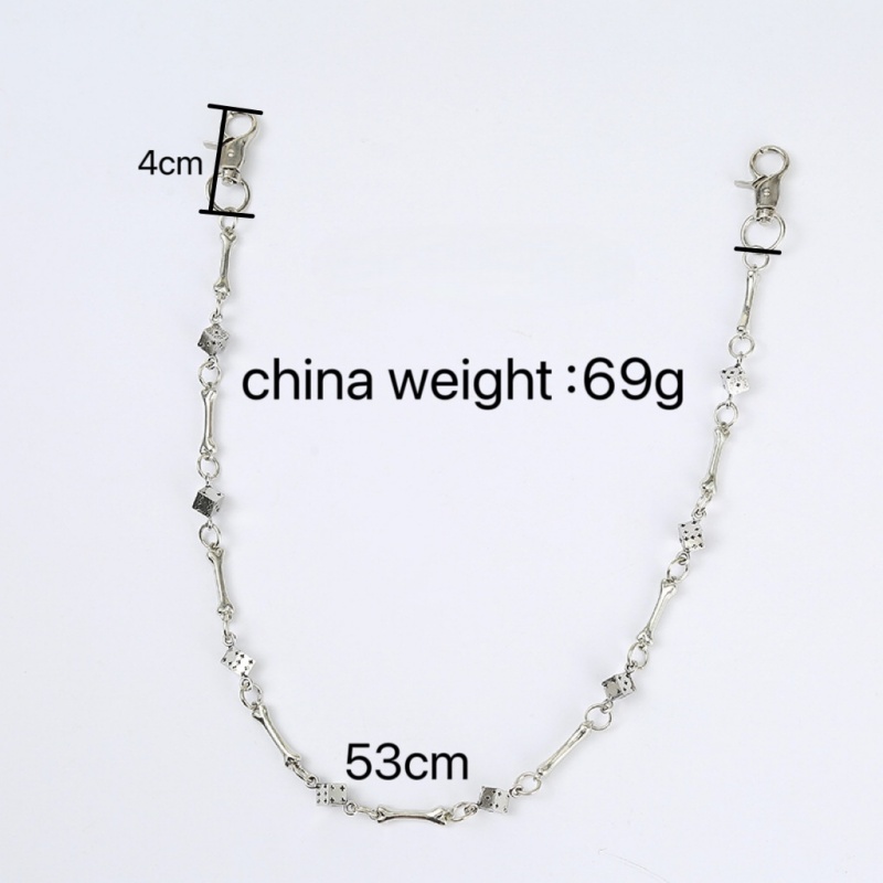 Punk Rock Hip-hop Unisex Dog B - Women'S Jeans Accessories Chain recension och pris