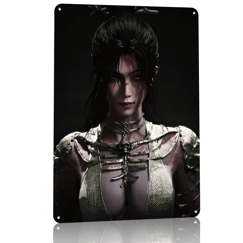 Dark Fantasy Woman With Red Ey - Women Accessories Poster recension och pris