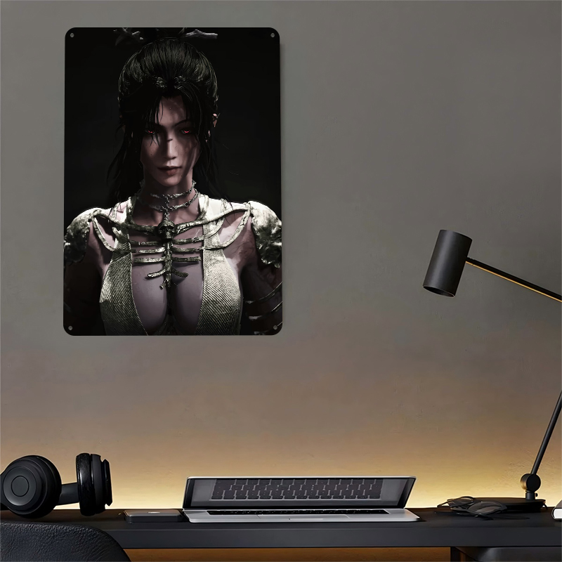Dark Fantasy Woman With Red Ey - Women Accessories Poster recension och pris