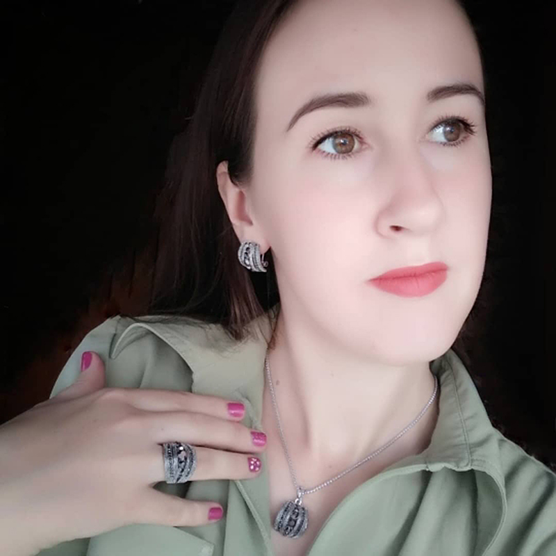 Size 6-10 Vintage Black Zircon - Women Jewelry Accessories For Black Dress recension och pris