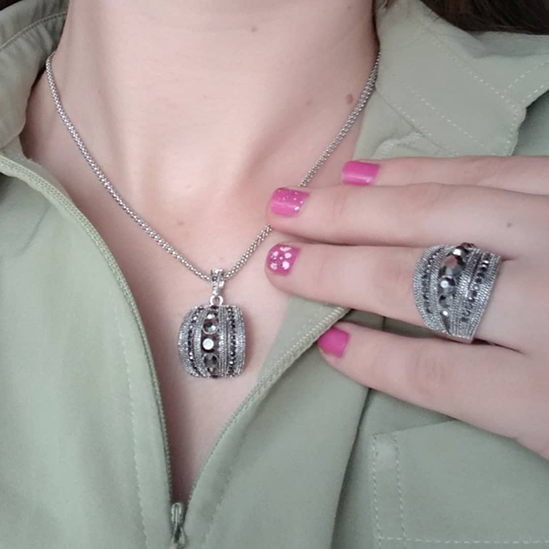 Size 6-10 Vintage Black Zircon - Women Jewelry Accessories For Black Dress recension och pris
