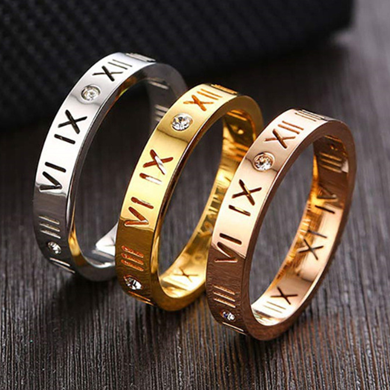 Hollow Roman Numeral Ring Stai - Wrap Ring Gold recension och pris