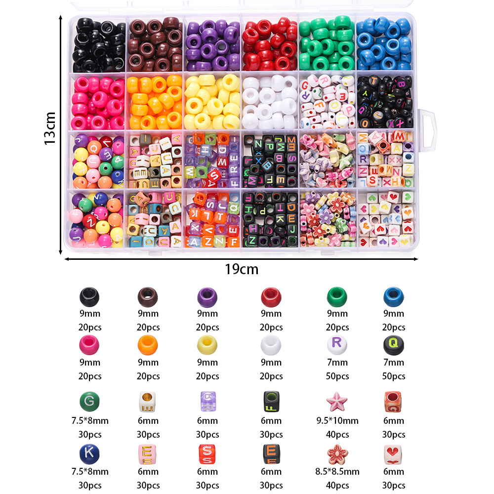 1 Box Colorful Acrylic Pony Be - Women Accessories Bracelet recension och pris